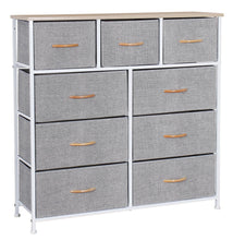 Load image into Gallery viewer, Ovela 9 Drawer Storage Chest - Light Grey