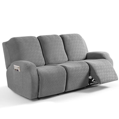 COMFEYA 3 Seater Recliner Covers for Recliner Chair - Gray