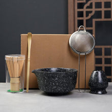 Load image into Gallery viewer, Japanese Matcha Tea 5 Piece Gift Kit - Black - OZZYCOOK