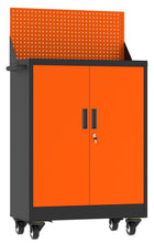 Load image into Gallery viewer, Fraser Country Milan Steel Tool Cart Cabinet - Orange &amp; Black