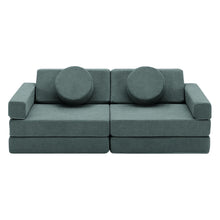 Load image into Gallery viewer, Fraser Country 14 Piece Modular Double Kids Play Sofa Grey
