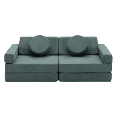 Fraser Country 14 Piece Modular Double Kids Play Sofa Grey