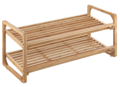 2 Tier Bamboo Shoe Rack
