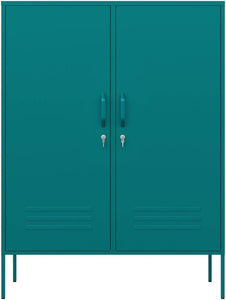 Fraser Country Milan Metal Side Cabinet - Teal