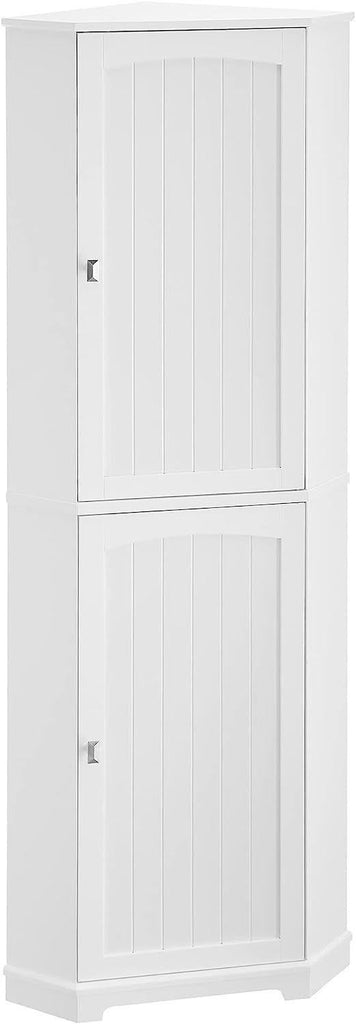 Vasagle Soglio Tall Corner Cabinet with 2 Doors and 4 Adjustable Shelves