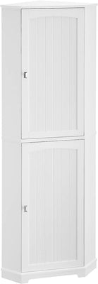 Vasagle Soglio Tall Corner Cabinet with 2 Doors and 4 Adjustable Shelves