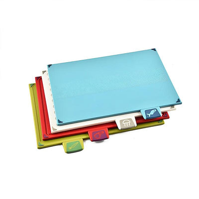 Chopping Board Set with Stand (5 Piece Set)