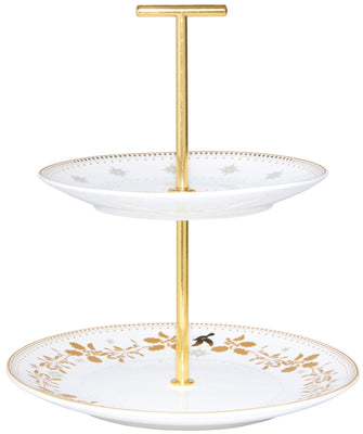 Maxwell & Williams: White Christmas 2 Tiered Cake Stand (15/19x22cm)