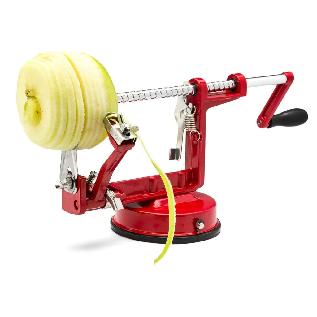 Appetito: Apple Peeler/Corer With Suction Base - Red - D.Line