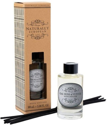Naturally European: Room Diffuser - Oak Moss & Vetiver (100ml)
