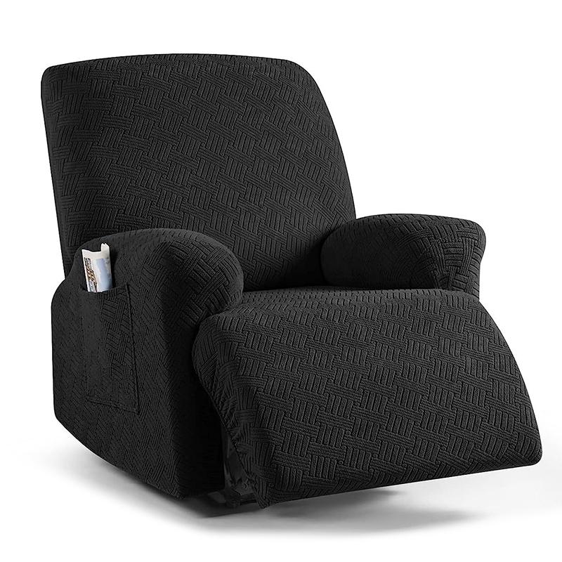 COMFEYA 1 Seater Recliner Cover for Lounge Chair - Black