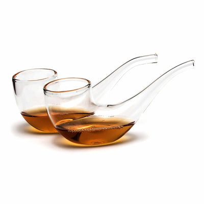 Vinology: Brandy Pipe Sipping Glasses (Set of 2)