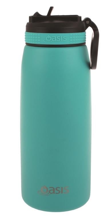 Oasis: Stainless Steel Double Wall Insulated Sports Bottle - Turquoise (780ml)