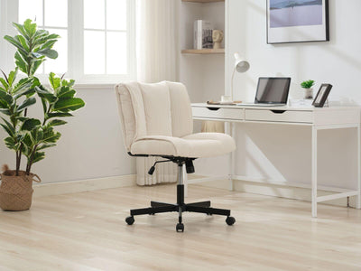 Gorilla Office - Corduroy Office Chair White