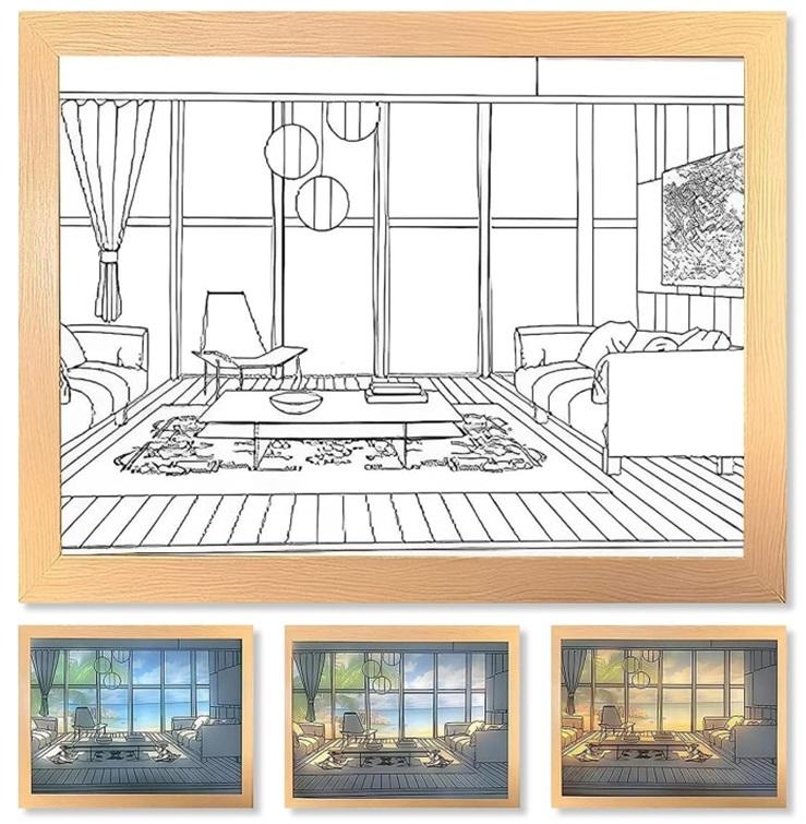 LUMIRO LED Illuminated Painting Light - Seaside