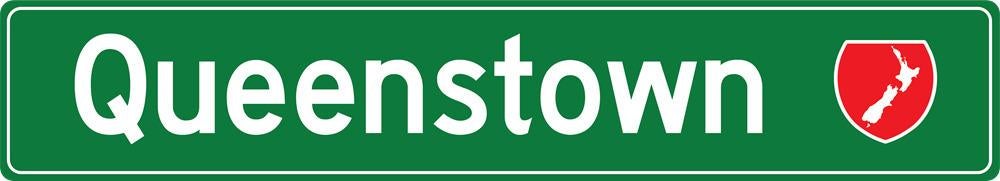 Moana Road: Road Trip Metal Sign - Queenstown