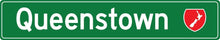 Load image into Gallery viewer, Moana Road: Road Trip Metal Sign - Queenstown