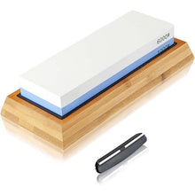 Load image into Gallery viewer, OZZYCOOK Double Sided Whetstone Knife Sharpener 1000/6000 Grit