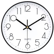 Load image into Gallery viewer, Battery Powered No-Tick Wall Clock - Black