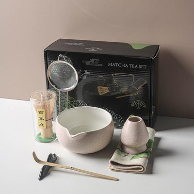 Complete 7-Piece Matcha Gift Set - Beige