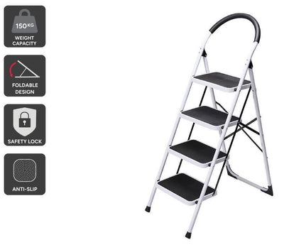 Certa Steel Frame 4-Step Folding Ladder