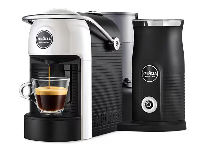 Lavazza Jolie & Milk Coffee Capsule Machine, White