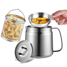 Load image into Gallery viewer, OZZYCOOK 2L Stainless Steel Oil Filter Pot