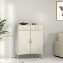 Load image into Gallery viewer, Fraser Country Milan Metal Cabinet With Drawers - Cream