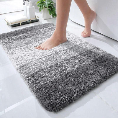 50x75cm Ultra-Absorbent Bathroom Rug - Grey