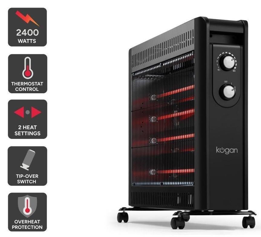 Kogan 2.4kW Quartz Radiant Heater
