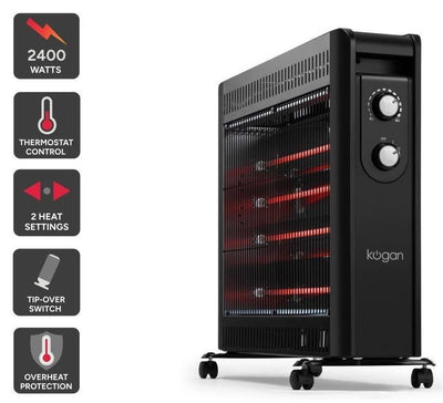 Kogan 2.4kW Quartz Radiant Heater