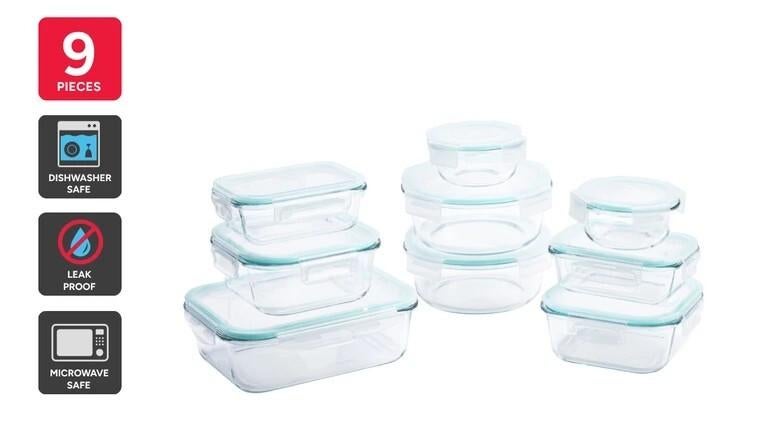 Ovela Glass Container Set (9 Piece)