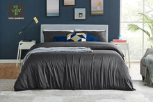 Load image into Gallery viewer, Ovela 100% Natural Bamboo Quilt Cover Set (King, Charcoal)