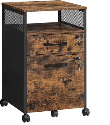 VASAGLE File Cabinet with 2 Lockable Drawers