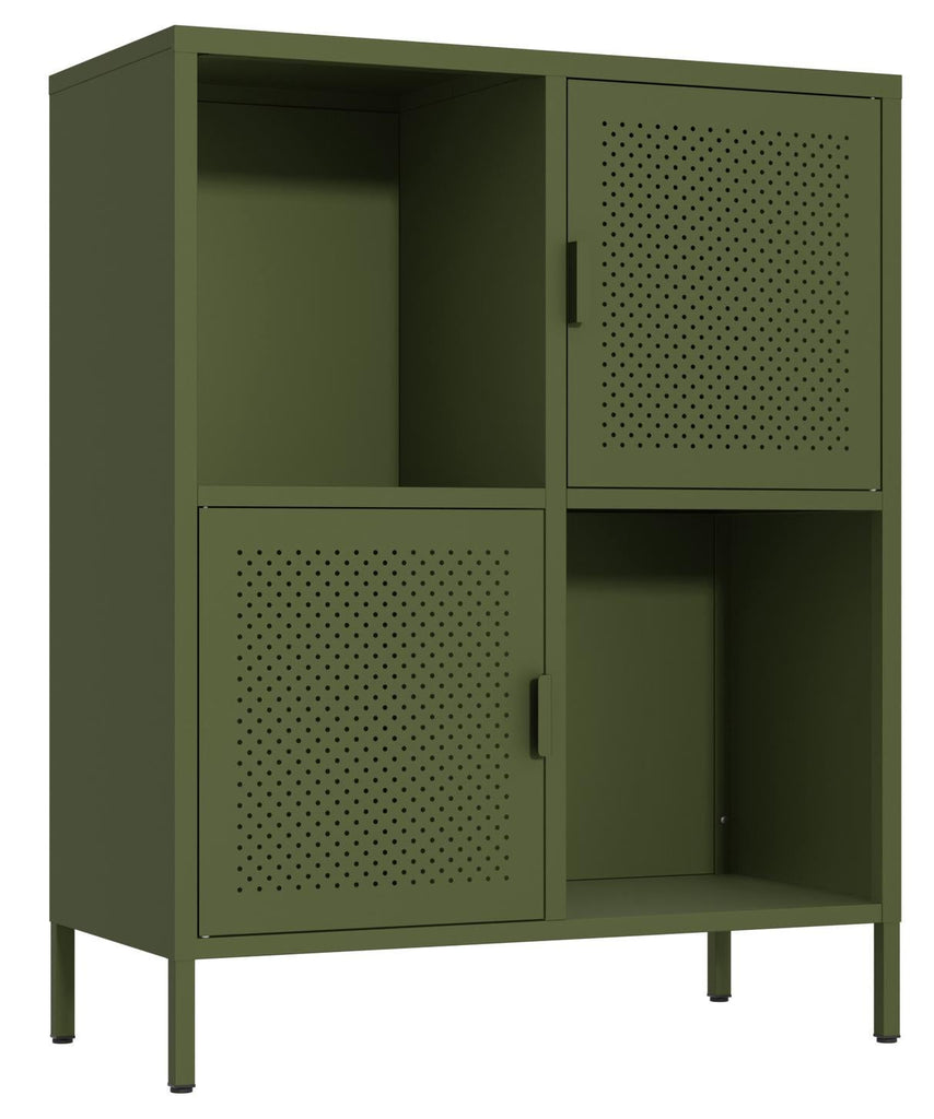 Fraser Country Milan Metal Cabinet - Olive Green