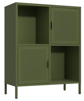 Fraser Country Milan Metal Cabinet - Olive Green