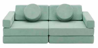 Fraser Country 14 Piece Modular Double Kids Play Sofa - Sage Green