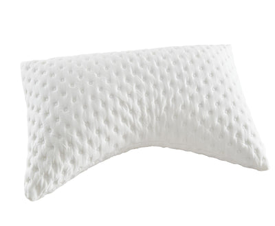Fraser Country Adjustable Memory Foam Curved Side Sleeper Pillow with Soft Plush Bamboo Cover