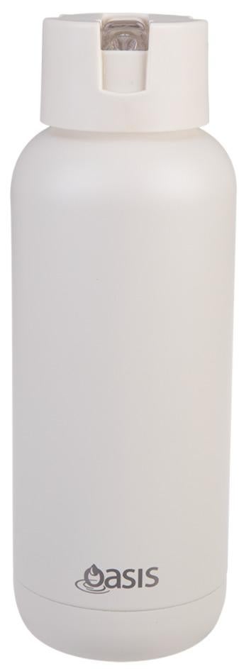 Oasis: Stainless Steel Ceramic MODA Triple Wall Insulated Drink Bottle - Alabaster (1L)