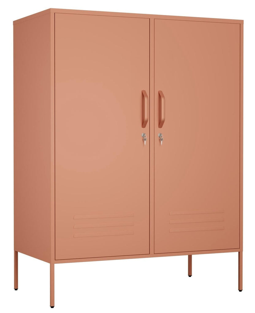 Fraser Country Milan Metal Side Cabinet - Nordic Salmon
