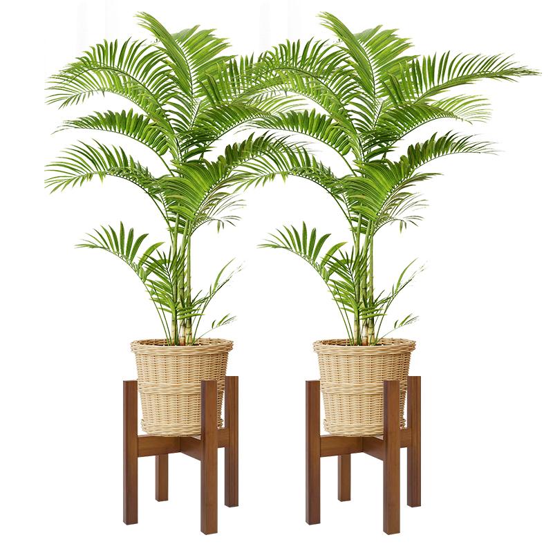 GREENYHAVEN 2-Pack Plant Stands - Brown