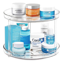 Load image into Gallery viewer, STORFEX 2 Tier Turntable Bathroom Organizer - S