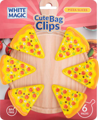 White Magic: Cute Bag Clips - Pizza Slices