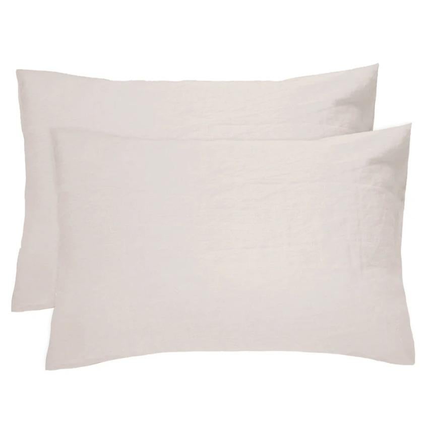 Bambury: Linen Pillowcase Pair - Pebble