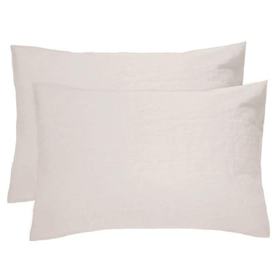Bambury: Linen Pillowcase Pair - Pebble