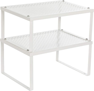 SONGMICS Cabinet Shelf Organizers - White - VASAGLE
