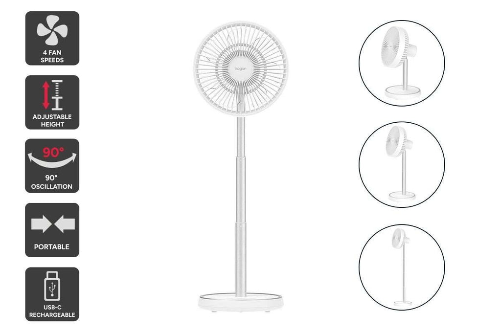 Kogan Rechargeable Oscillating DC Fan