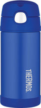 Load image into Gallery viewer, Thermos: FUNtainer Straw Bottle - Blue (355ml)