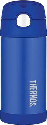 Thermos: FUNtainer Straw Bottle - Blue (355ml)