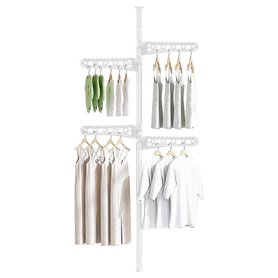 STORFEX 4-Tier Standing Clothes Drying Rack - White
